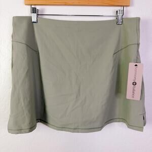 Harmony & Balance Built In Shorts Athletic Skort Skirt Tennis Golf Sage XL NWT